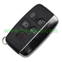 For Landrover 4+1 button smart key with Keyless Go Feature and Pcf7953 Transponder chip    with 434MHZ (No Logo)