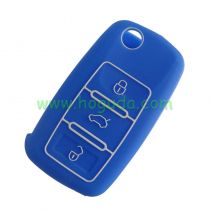 For VW 3 button Silicone case (blue)