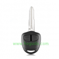 For Mitsubish 2 button remote key blank with MIT8 Blade  (Left Blade) with logo