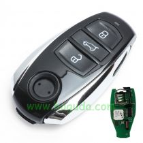 For VW Touareg 3 button  keyless go smart key remote key with PCF7945AC CHIP and 433MHZ PN:7P6959754AE