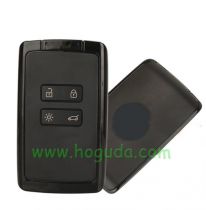 For Renault Megane4 4 button remote key blank with black cover withlogo