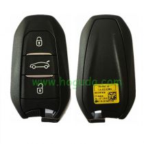 For Peugeot 3 button smart key with 433Mhz pcf7953m hitag AES chip  FCCID : 98123972ZD