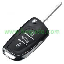 For Citroen 3 button modified flip remote key blank with VA2 307 Blade- 3Button -Trunk- With battery Holder (No Logo)