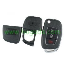 For New Hyundai 2+1 button remote key blank with Right Blade