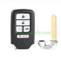 For Honda 4+1 button smart remote key with 433.92MHZFSK  NCF2951X / HITAG 3 / 47CHIP FCC ID:ACJ932HK1310A ​​​​​​P/N: 72147-SZT-A01 For Honda CR-Z 2016-2017