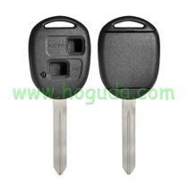 For High quality Toyota 2 button remote key blank with TOY47 blade