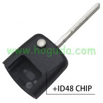 For VW  2 button and 3 button Passat remote Key Head (Square interface) with 48 chip
