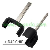 For Opel remote key head blade Hu43  ID40 Chip
