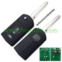 For Mazda 2 series 3 button remote key with 433Mhz