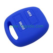 For Toyota 2 button Silicone case (blue)