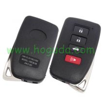 For Lexus 3+1 button modified remote key blank 