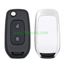 For Renault 2 button remote key blank with HU136 Blade