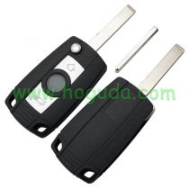For BMW 3 button flip modified remote key blank with HU92 (2 Track) blade