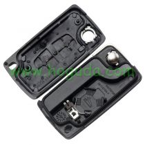 For Peugeot 307 blade 2 buttons flip remote key blank  ( VA2 Blade -  2Button - With battery place ) (No Logo)