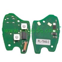 For After market For Renault Clio3/Kangoo/Trafic 2 button remote key with 433Mhz and ID46  PCF7946    (before 2008 year)
