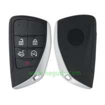 For Chevrolet 4+1 button modified flip remote key blank