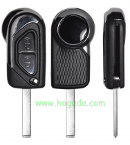 For high quality Citroen 2 button Remote Flip Car Key Shell with VA2T blade