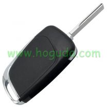 For Citroen 3 button modified flip remote key blank with HU83 407 Blade- 3Button -Trunk- Without battery Holder(No Logo)