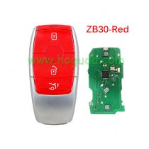 KEYDIY Remote key 4 button KD-ZB30 RED smart key for KD900 URG200 KD-X2