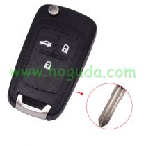  For Chevrolet 3 button remote key shell with left blade