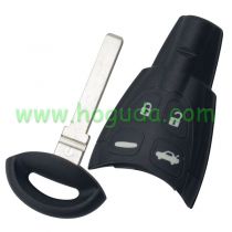 For SAAB 4 button remote key blank with smooth blade
