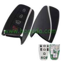 For  Hyundai 3+1 button remote key with 8A Toyota H Chip
