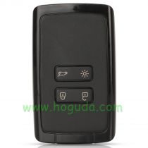 For Renault Megane4 4 button remote key blank with black cover withlogo