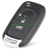 For Aftermarket Fiat Egea 500X tipo 3 button Flip remote key Megamos  AES 48 chip 433mhz SIP22 blade