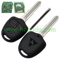 For Mitsubish 3 button remote key with  Right Blade  433MHZ ID46 CHIP