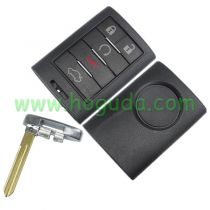 For Cadillac 4+1 button remote key Shell