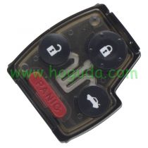 For Honda 3+1 remote control key blank with put chip place