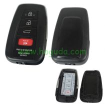 For Toyota 3+1 button remote key blank can put vvdi toyota smart pcb card