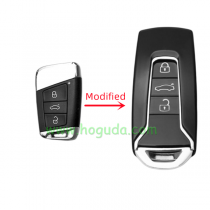 For VW Touareg Modified 3 button Smart key blank