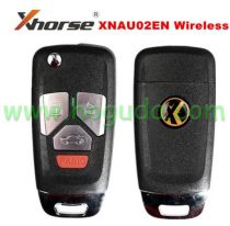 For Xhorse VVDI  For Audi Type Universal Remote Flip Key 3+1 Buttons Wireless XNAU02EN 