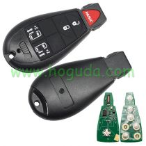 For Chrysler 4+1 button remote key with  433Mhz ID46 PCF7941 Chip FCCID:M3N5WY783X