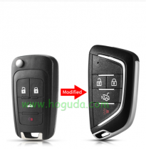 For Chevrolet 3+1 button modified remote key blank