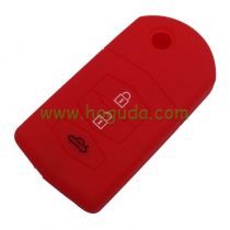 For Mazda 3 button Silicone case（red）