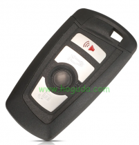 For BMW 4 button remote key blank with panic button black color