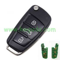 For original Audi keyless go 3 button remote key with ID48 chip 434mhz HLO DE 8X0837220D Hella 5F A 010659 70 204Y11000400