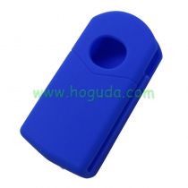 For Mazda 2 button Silicone case（blue）