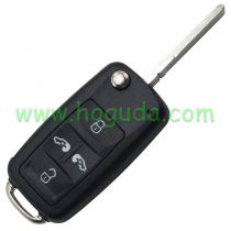 For VW 4 button flip remote  key blank