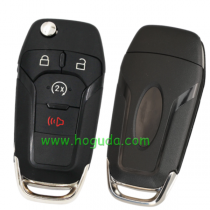  For Ford 3+1 button Flip Folding Remote Car Key Shell with HU101 Blade 