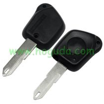 For Peugeot 1 button remote key blank 206 blade without logo