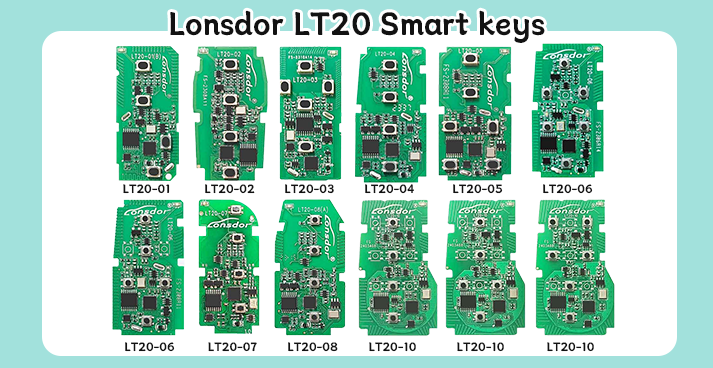 LONSDOR LT20-10 4 button UNIVERSAL SMART KEY NEW MEMBER ·For Toyota 8A-BA