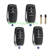 For Toyota KEYDIY TB01 Remote Smart key for Toyota LAND CRUISER/CROWN ROYAL/CROWN KLUGER/TUNDRA with 8A chip Support Board 0020 please coose the key case style