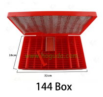 KD 144 Units Key Blank Collecting Box Storage Box Key Material Box for KD VVDI XHORSE Flip Key Blade Locksmith Tool