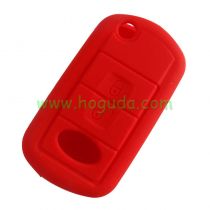 For Landrover 2 button Silicone case（red）