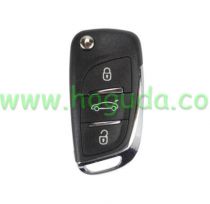For Citroen DS 3 button remote key with 434mhz ASK model  with PCF7961 ID46 chip