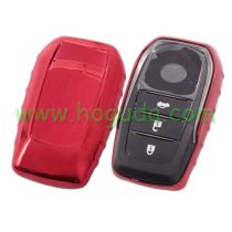 For Toyota TPU protective key case black or red color, please choose red color