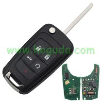 For Chevrolet， for Buick, for Opel,  keyless 4+1 button remote key with 434mhz PCF7952 Chip